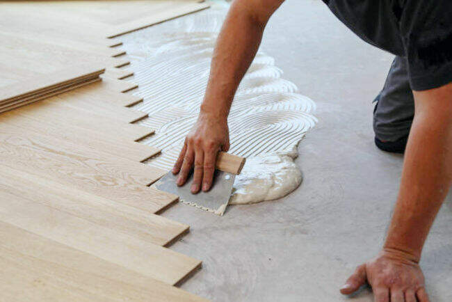 Platzierung der verklebung